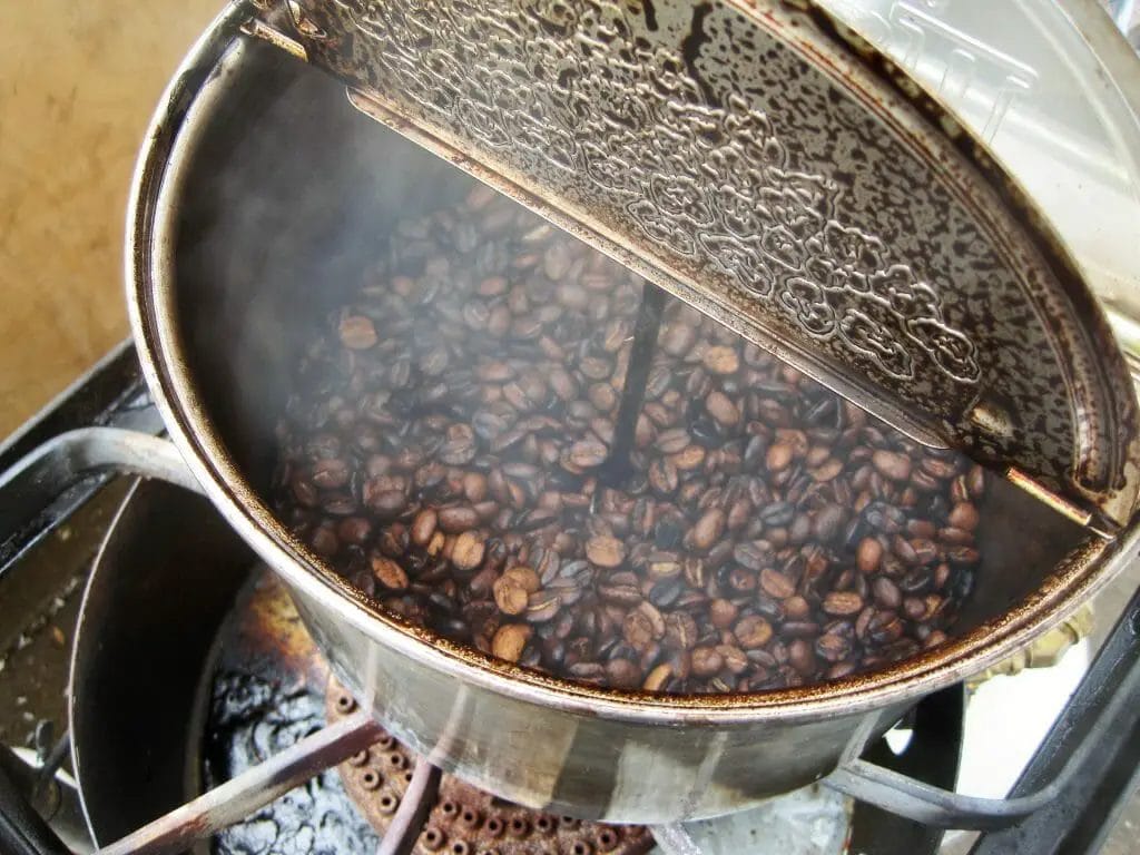 Roasting Coffee On Popcorn Popper