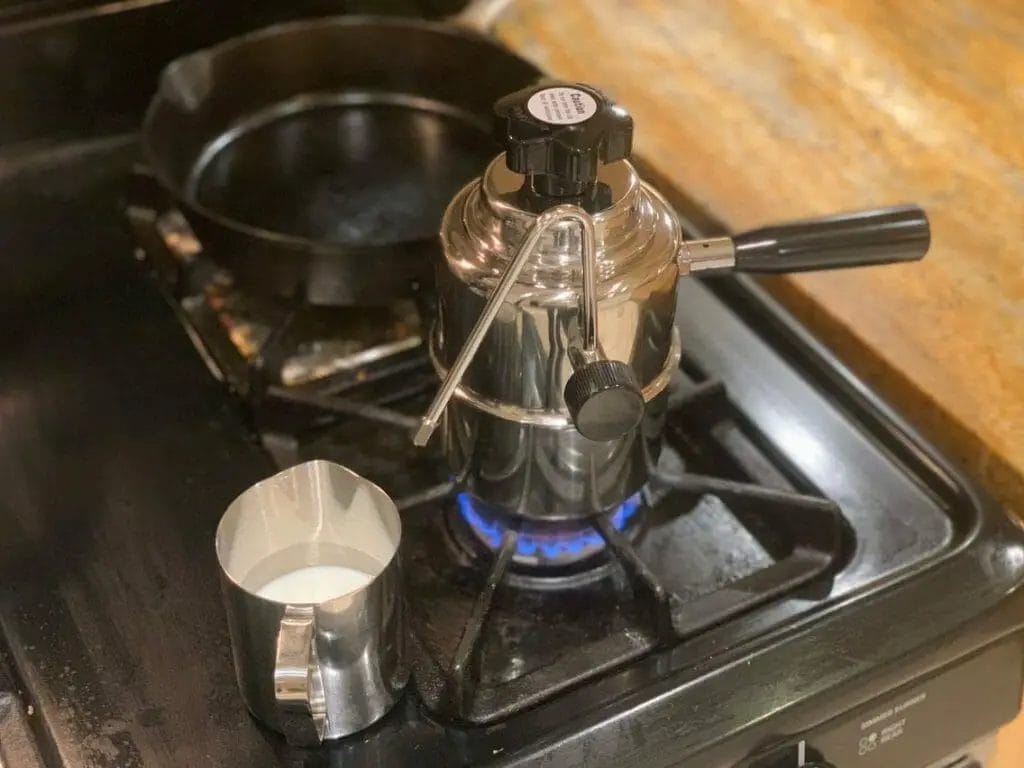 Can you put a milk frother on the stove?