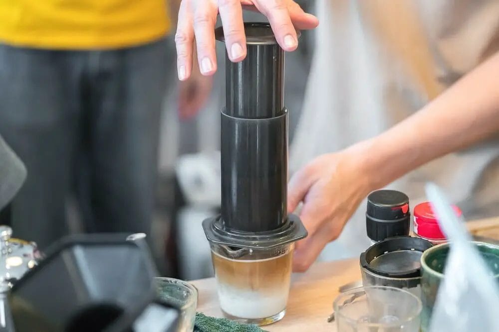 How do I clean my reusable AeroPress filter?