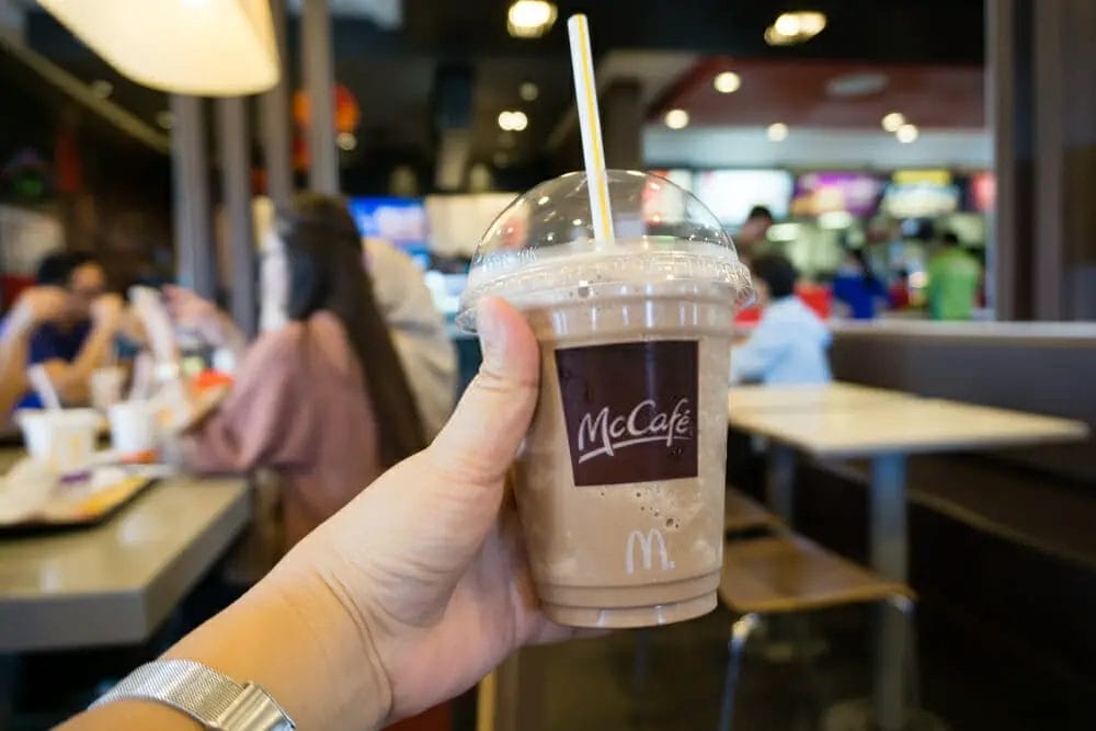 What does mcdonalds put in their caramel iced coffee?