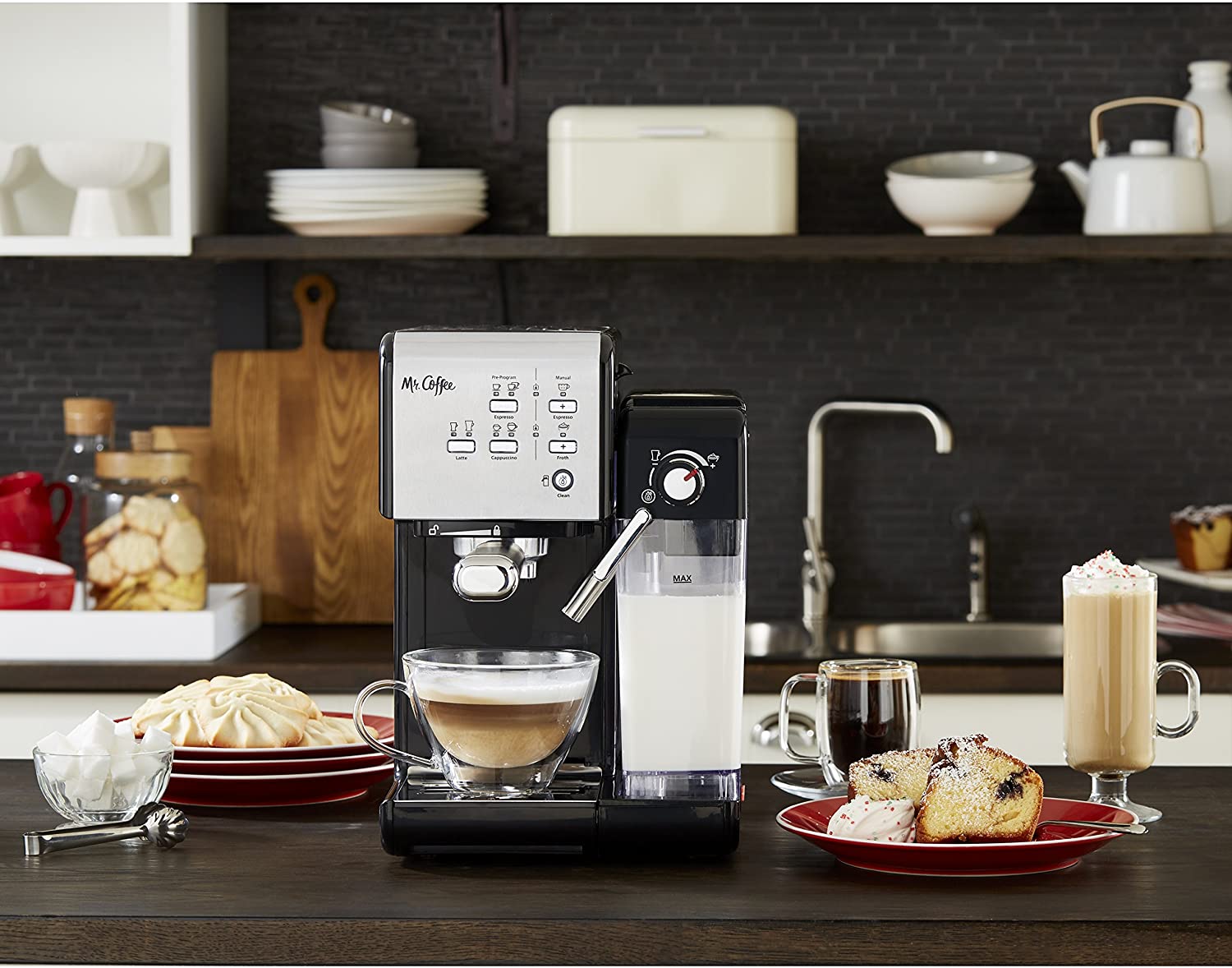 Mr Coffee CoffeeHouse Espresso Maker and Cappuccino Machine