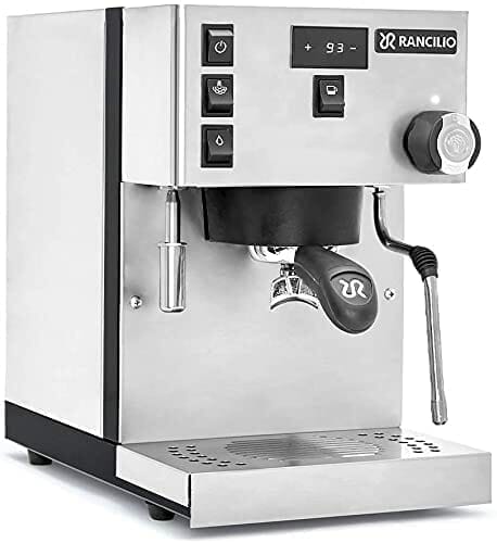 How long does a Rancilio Silvia Pro take to heat up?