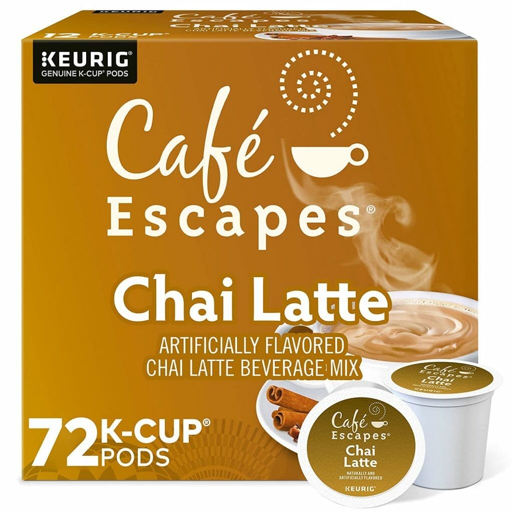 Do Cafe Escapes Chai Latte K cups have caffeine?