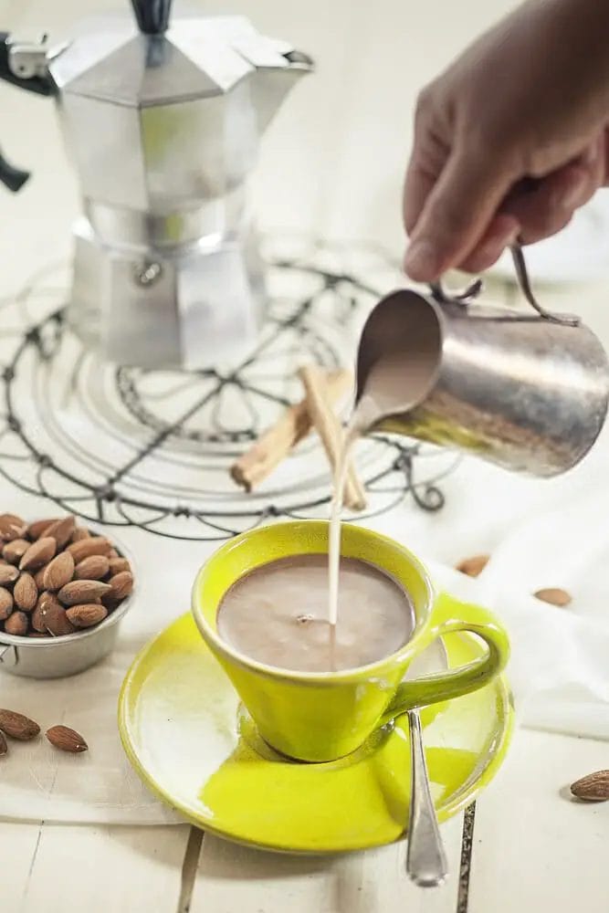 Almond Milk In Coffee