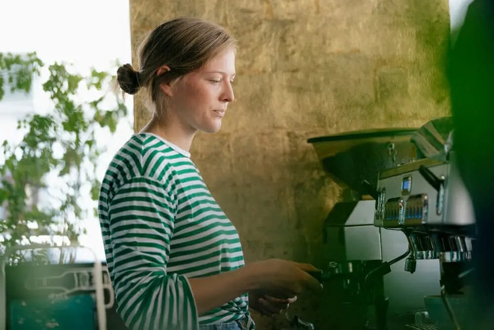 How do you start a Bunn coffee maker for the first time?