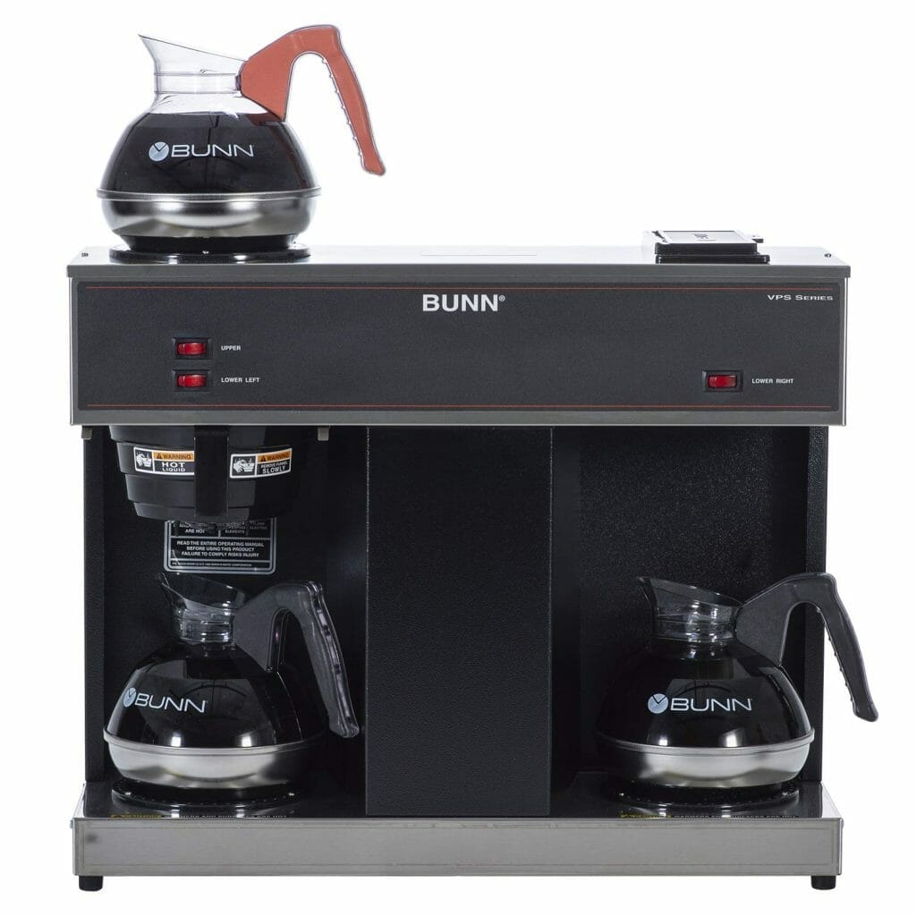 How do you empty the water out of a Bunn coffee maker?