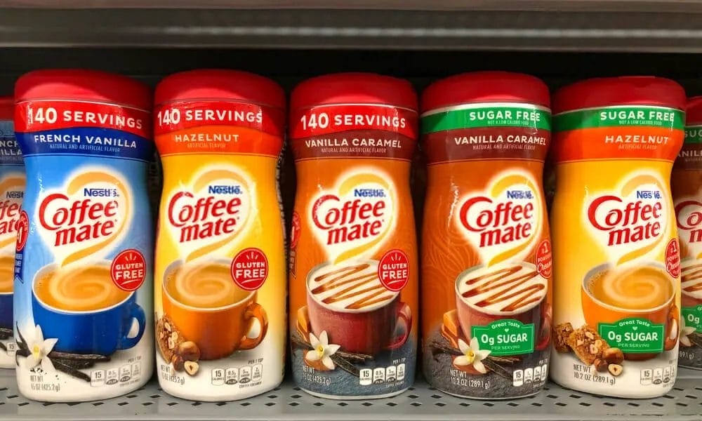What sugar free flavors does coffee mate have?