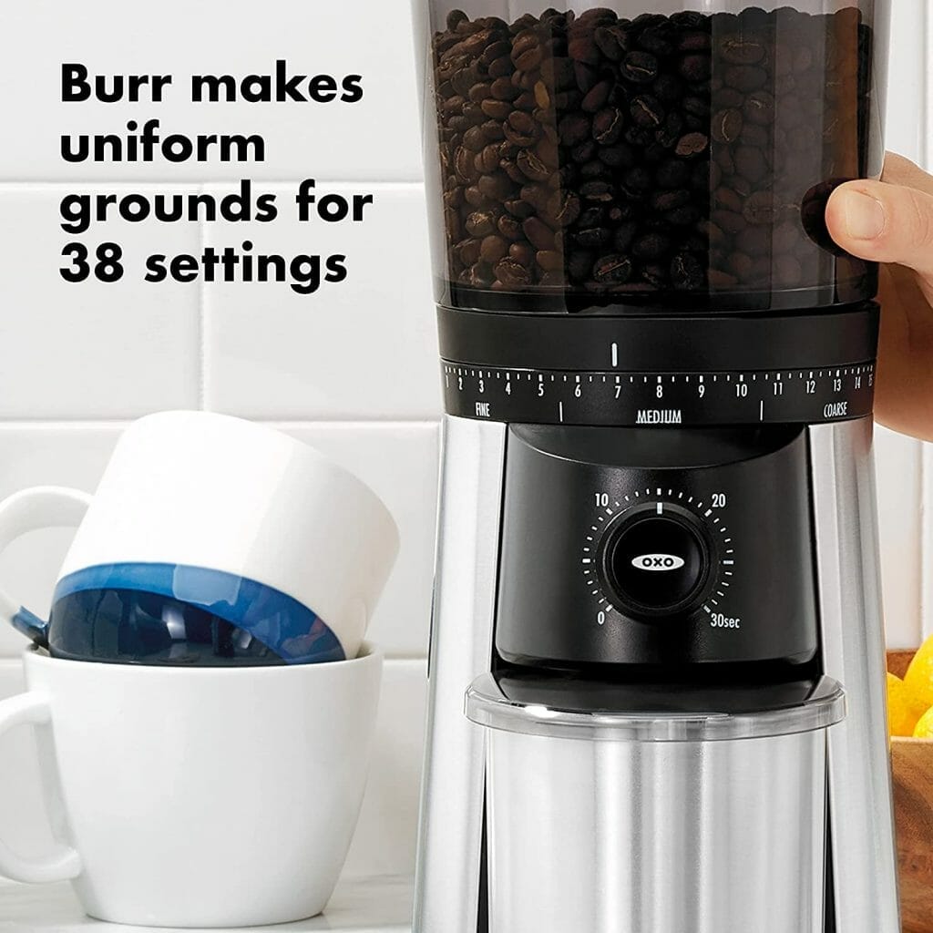 How do you clean a oxo conical burr grinder?
