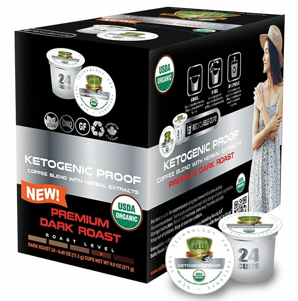 SOLLO KETOgenic Proof Dark Coffee Pods