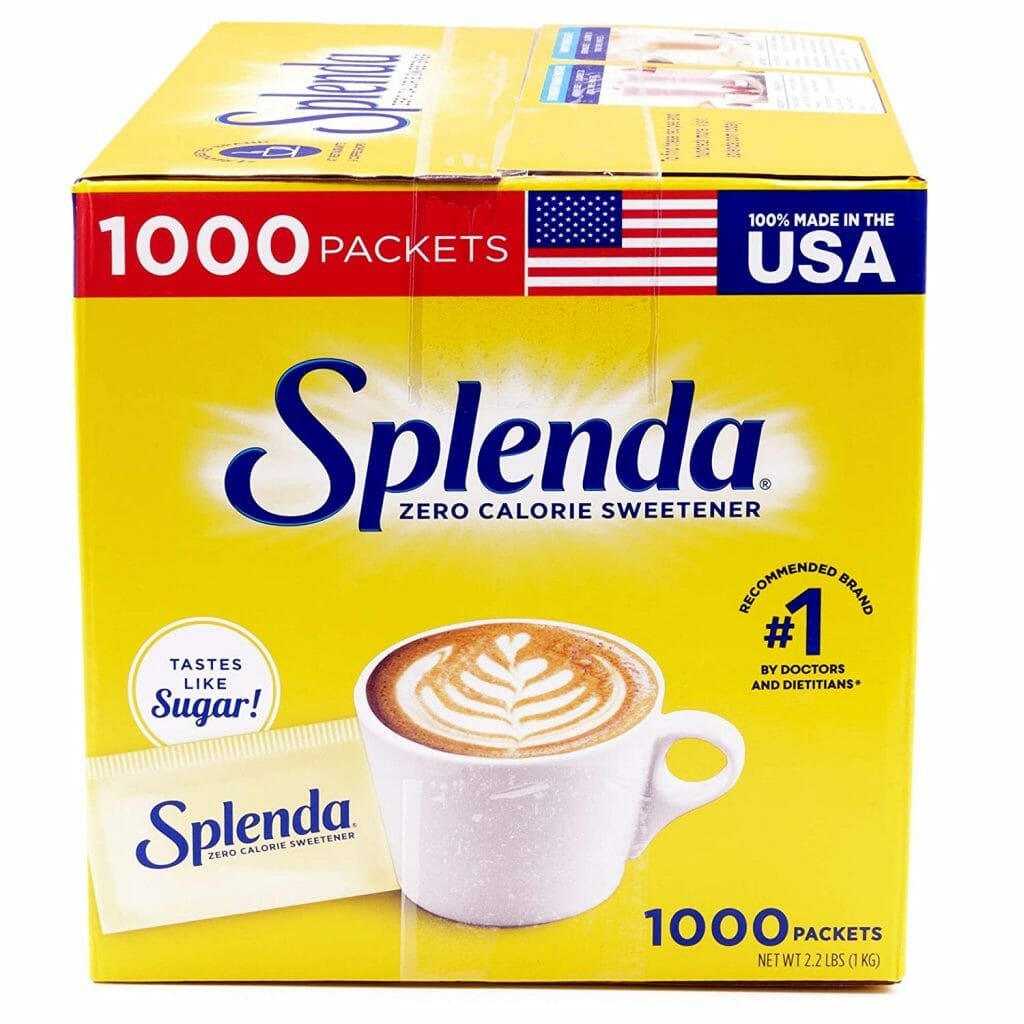 Small Regular Iced Coffee with Splenda No Calorie Sweetener