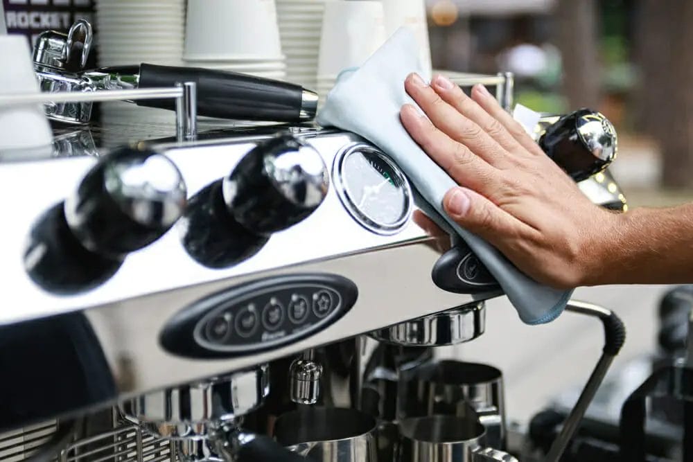 Can I use baking soda to clean Breville espresso machine?