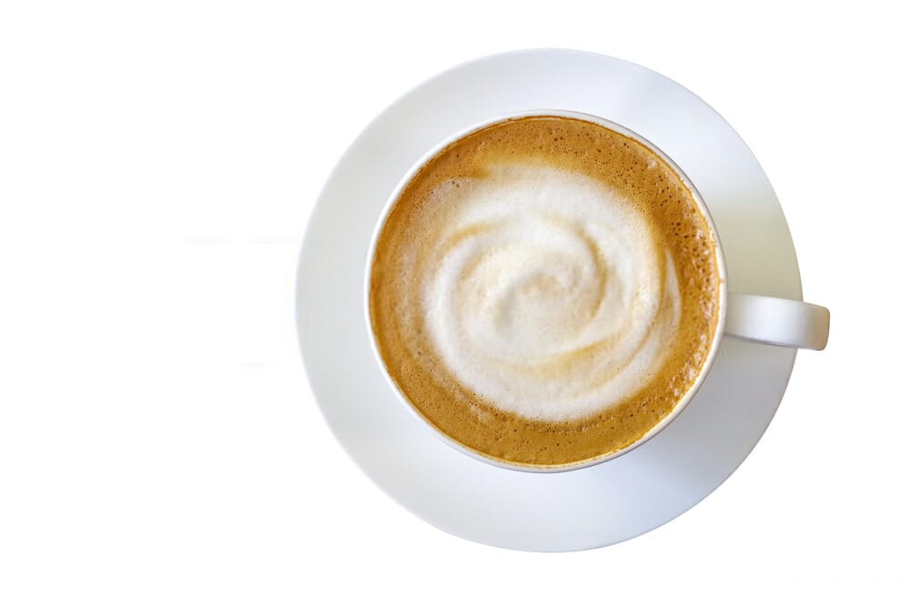 How do you make a latte with Breville milk Cafe?