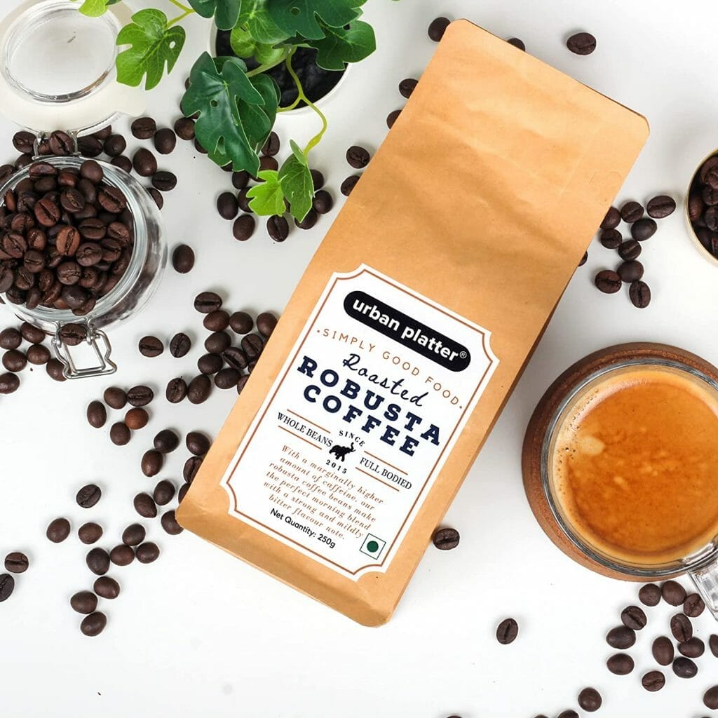 What are robusta beans used for?